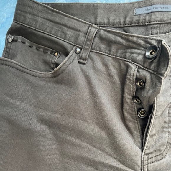 John Varvatos Taupe Gray denim jeans - Picture 2 of 5